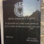 Pllakë Përkujtimore Celulat e Para të UÇK-së - Lladroc, Malishevë
