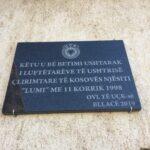 Pllakë Përkujtimore Betimi ushtarak i UÇK-së njësiti LUMI-Bllacë, Suharekë