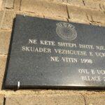 Pllakë Përkujtimore Skuadër vëzhguese e UÇK-së-Bllacë, Suharekë