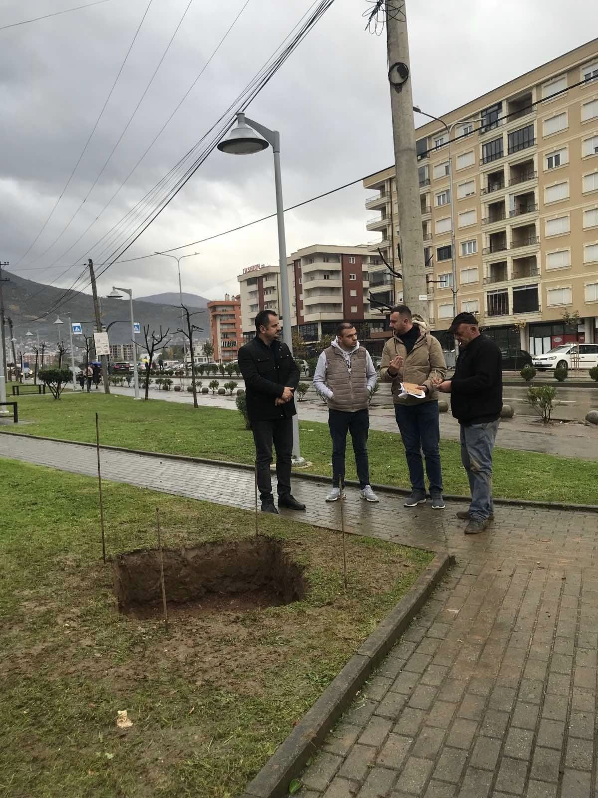 Ndërtimi i bazamentit për bustin e dëshmorit Bashkim Suka – Prizren