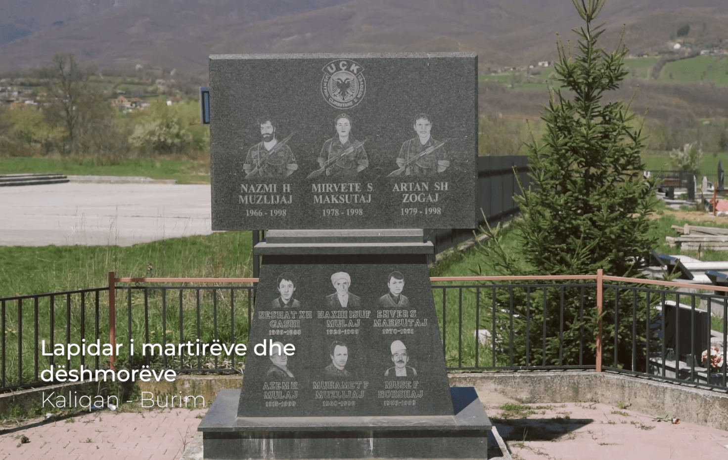 Lapidari i Dëshmorëve dhe Martirëve – Kaliqan, Burim. (Video)